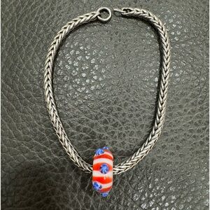 RETIRED 2019 Trollbeads Star Spangled Bead
